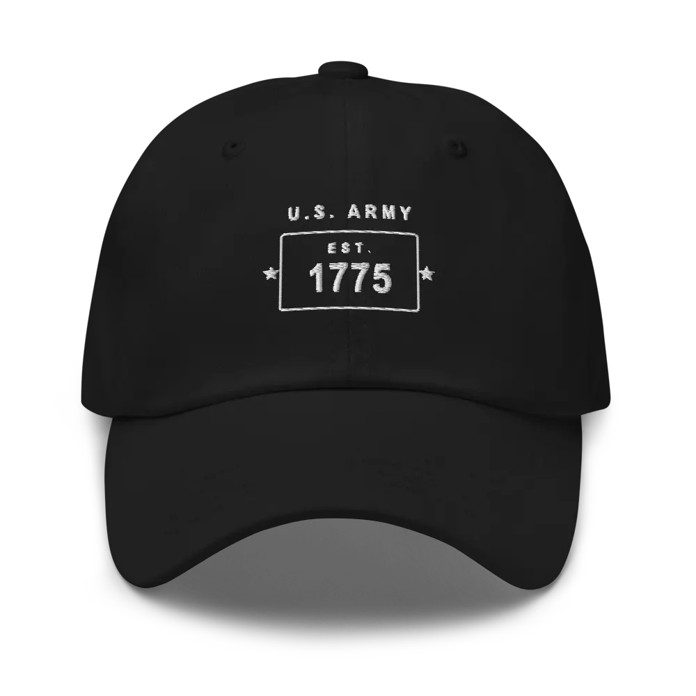 Army Est. 1775 Cap — Black