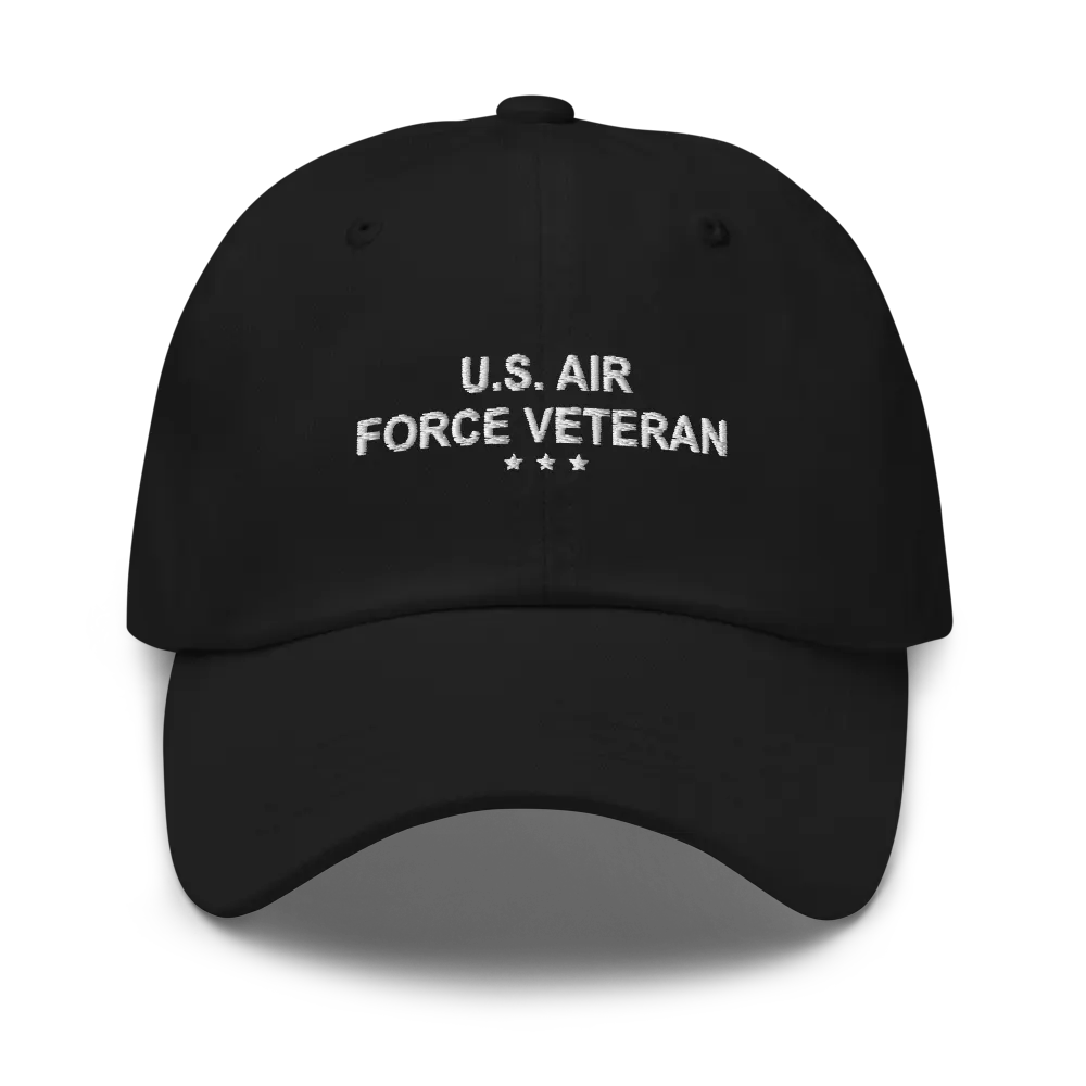 Air Force Veteran Classic Cap — Black
