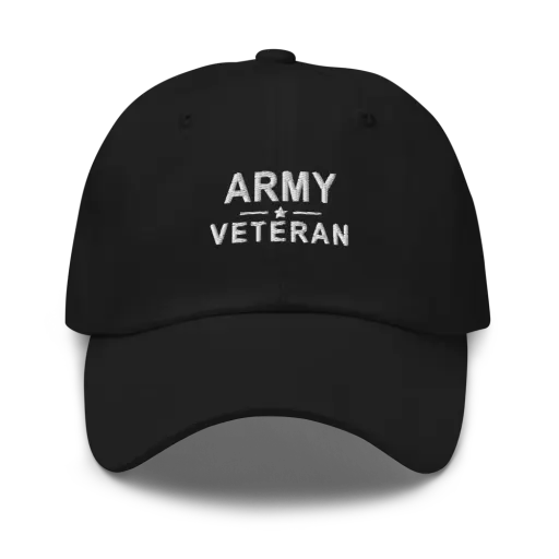 Army Veteran Classic Cap — Black