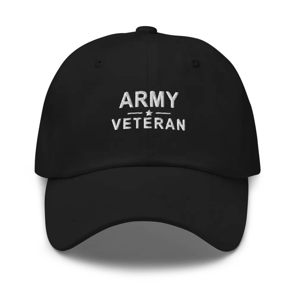 Army Veteran Classic Cap — Black