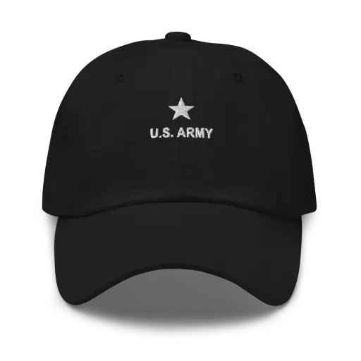 Army Star Tonal Cap — Black