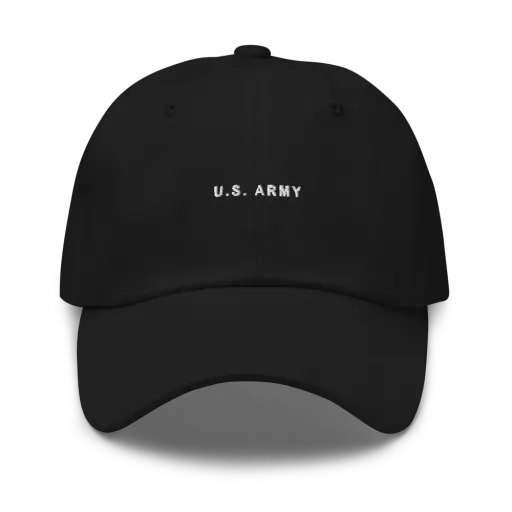 Army Low Profile Tonal Cap — Black
