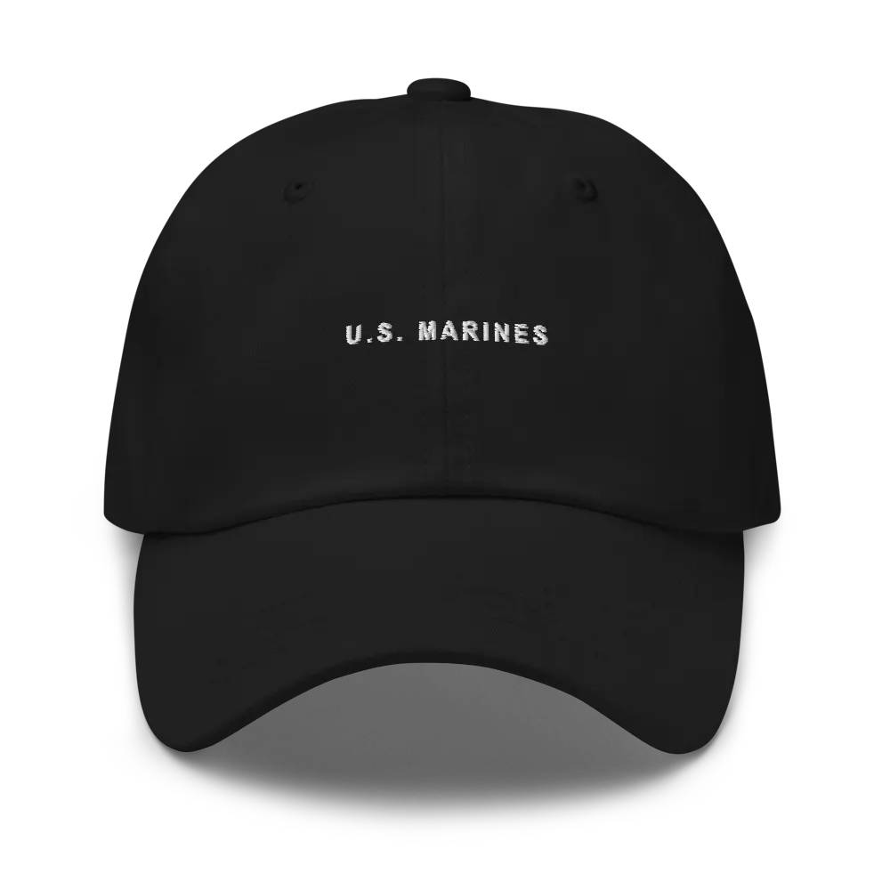 Marines Low Profile Tonal Cap — Black